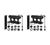Agwuoetr 2X Porte-Vélos Supports de sur Le Toit de Voiture Porte-Vélos de Route Fourche Clip Fixe à Dégagement Support de Support de Stationnement