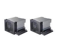 Agwuoetr 2X Rack de Cage de Disque Dur de Grande Capacité à 4 Baies 5 Pouces 3 X Baies de Lecteur Optique à 3,5 Pouces SAS Plateau de Disque Dur