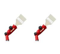 Agwuoetr 2X Rallonge de Pinceau Multi-Angle Rouge, Outil de Bordure de Peinture pour Plafonds Hauts, Support de Fixation pour Poteau D'Extension