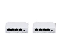 Agwuoetr 2X Rallonge PoE 1 à 3 Ports Répéteur Poe 10/100 M IEEE802.3Af pour Extension de Transmission IP pour Commutateur POE Caméra IP NVR