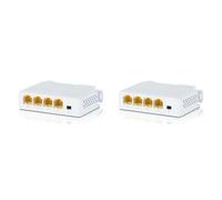 Agwuoetr 2X Rallonge PoE 1 à 3 Ports Répéteur Poe 100/1000 M IEEE802.3Af pour Extension de Transmission IP pour Commutateur POE Caméra IP NVR