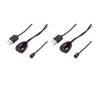 Agwuoetr 2X Répéteur D'Extension à Distance Infrarouge IR Récepteur Adaptateur USB Émetteur S'Applique Aux Appareils Télécommandés 2 M avec Lumières