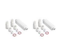 Agwuoetr 2X Répéteur POE Étanche IP66 10/100 Mbps 500 M Extension 48 V Extérieur pour Commutateur POE Caméra