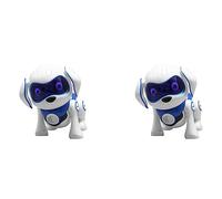 Agwuoetr 2X Robot Chien Électronique pour Animaux sans Robot Chiot Capteur Intelligent Marcher Parler à Distance Chien Robot Jouet pour Animaux pour Enfants Garçons Filles Bleu