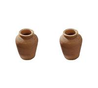 Agwuoetr 2X Rotin Tissé Vase Art Vase Mode Décoration de Table Plantes Pot de Fleur Faddish Pot de Fleur pour la Décoration Intérieure