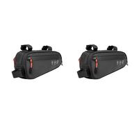 Agwuoetr 2X Sac de Cadre de Vélo, Sac de Vélo Étanche avec Deux Poches Latérales, Pochette de Rangement pour Tube de Vélo pour Vélo de Route de Montagne