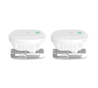 Agwuoetr 2X Tuya Smart WiFi Vanne D'Eau Compteur D'Eau Débit D'Eau Affichage de la Température de L'Eau Contrôleur Contrôle D'Application Intelligent PRISE UE