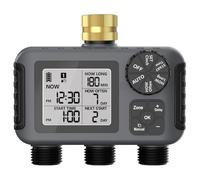 Agwuoetr 3-Outlet Timer de L'Eau Automatique Sprinkler Digital Garden Digital Garden Sprinkler Programmer Tools