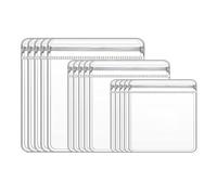 Agwuoetr 30 Pièces 3 Tailles Organisateur de Transparent Boucle d'oreille Bague Collier de Rangement Voyage, Anti-Ternissement Protéger Les