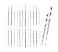 Agwuoetr 30 Pièces D'Aiguilles de Détail de Poterie en Argile Ultralégères, Outils D'Aiguille en Céramique d'argile et Outil de Texture de de Plume de Poterie, Outils de Détail de Sculpture de Pot