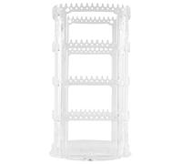 Agwuoetr 360 Support de Boucle d'oreille Rotatif Support Organisateur de Boucles d'oreilles Clair, PréSentoir de Stockage de en Acrylique pour Boucles d'oreilles Bracelets