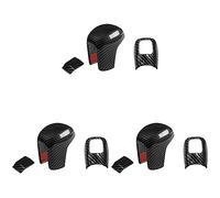 Agwuoetr 3X pour 10Th 2016-2020 Voiture en Fiber de Pommeau de Levier de Vitesse Couvercle de Levier Garniture Tête de Changement de Vitesse Autocollant Accessoires
