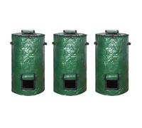 Agwuoetr 3X Sac Poubelle à Compost, Seau à Compost Scellable par Fermentation, Sac à Compost pour Déchets de Feuilles de Jardin