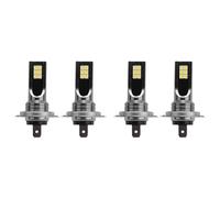 Agwuoetr 4 Ampoules Canbus pour Feux Antibrouillard H7 12SMD LED 1000LM 6000K Lumière Blanche sans Erreur Canbus Ampoule