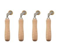 Agwuoetr 4 Pièces 6Mm Laiton Penny Roller avec Roulement à Billes en Plastique Air Chaud en Plastique Soudeur Outil de Soudage Fournitures de Soudage Soudage Buses