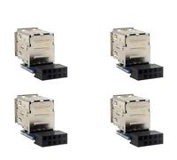 Agwuoetr 4 Pièces Carte Mère 9 Broches vers Double Connecteur USB 2.0 Carte Mère Noire vers 2 Ports USB 2.0 Un Adaptateur D'en-Tête Interne