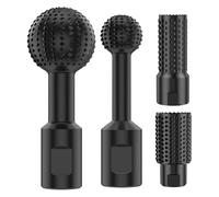 Agwuoetr 4 Pièces Tête de Meulage à Bille, Gouge à Bille, Meuleuse D'Angle, Fraise Rotative Sphérique avec Filetage 5/8-11
