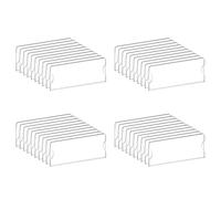 Agwuoetr 40X Support de Plaque SignaléTique en Acrylique Premium, 2 X 8 Pouces, Cadre de Support Panneau en Plastique Acrylique Transparent, Plaques Nominatives Murales pour Bureau