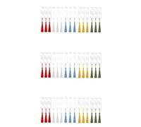Agwuoetr 45 Pièces Séries Rectangle Acrylique Blanc Clair Brioclage Marqueurs de Livres Inachevés avec Des Glands Colorés Ornements Artisanat Décors