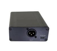 Agwuoetr 48V Phantom Alimentation Portie Portable RECHARGÉable pour Tout Équipement D'Enregistrement de Microphone du Condenseur