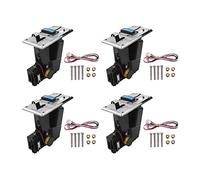 Agwuoetr 4X Accepteur de Pièces de Monnaie électronique Rouler vers Le Bas 4P Port Sélecteur de Pièces de Monnaie électronique Distributeur Automatique Rachat de Billets de D'Arcade