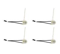 Agwuoetr 4X Eclairage Plafonnier Ventilateur Commutateur avec Chaine de Traction 3A 250VAC 6A 125VAC