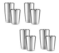 Agwuoetr 4X Ensemble de Shaker de Qualité Supérieure pour Ensemble de Shaker Boston Pro. Shaker à Boisson Non Pondéré en Acier Inoxydable 304