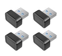Agwuoetr 4X Lecteur de Clé D'Empreinte Digitale USB U2F Scanner Biométrique D'Empreintes Digitales Mini Clé de Sécurité Biométrique Anti-Usurpation Dongle