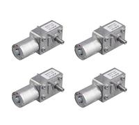 Agwuoetr 4X Moteur à Courant Continu JGY370 12 V 30 Tr/Min à Vitesse Réduite avec Engrenage à Vis Sans Fin Turbo à Couple Élevé