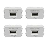 Agwuoetr 4X Panneau de Chargement pour TéLéPhone Portable Module d'alimentation USB Prise 220 V Transformateur 5 V 2,1 Une Adaptateur de Commutation de Prise de Courant de Charge USB