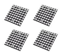 Agwuoetr 4X WS2812 LED 5050 RGB 8x8 LED Matrix WS2812B 8x8 64 Bits Full Color 5050 RGB LED Lamp Panel Light