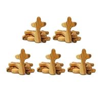 Agwuoetr 50 Pièces Petites Croix en Bois D'Olivier, Tenant des Croix Croix de Prière Portables