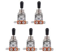 Agwuoetr 5X Commutateur À Bascule pour Guitare ÉLectrique 3 Voies En Noir (Rhythm Treble)