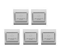 Agwuoetr 5X Interrupteur D'Alimentation D'Hôtel Mise Hors Tension Retardée Carte D'Induction à Économie D'Énergie Induction à Trois Fils 40A Basse Fréquence 220V