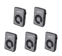 Agwuoetr 5X Mini Lecteur de Musique Mp3 Numérique Pince Miroir Prise en Charge Carte SD TF 8Gb Noir
