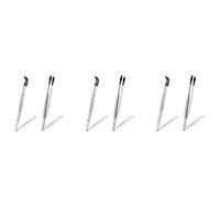 Agwuoetr 6 Pièces Séries de Pince à épiler à Pointe En Caoutchouc pour Laboratoire Pince à épiler de Passe-Temps Industriel Pince à Timbre Boîte En Plastique 15 cm