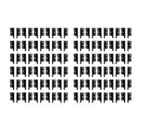 Agwuoetr 60 Paires de Supports D'Autoradio Double Din Panneau Stéréo Fascia DVD sur Tableau de Bord Kit Latéral pour B