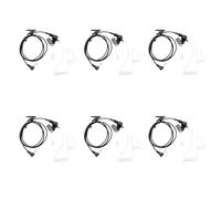 Agwuoetr 6X Ecouteur de Tube Acoustique Transparent Flexible Droit Seulement pour Ecouter Casque D'Ecoute de 3,5 mm de Jack Mono pour Talkie-Walkie