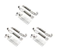 Agwuoetr 6X Fixation de Ressort de Verrou de Kit de Serrure de Goupille de Crochet de Chapeau de Bâti de Course de Voiture D'Alliage D'Aluminium