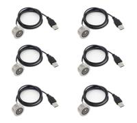 Agwuoetr 6X GM861 Interface USB 1D/2D Code à Barres QR Code Module de Scanner de Codes à Barres Filetage en Acier Inoxydable avec Lumière de Remplissage