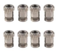 Agwuoetr 8 Pièces Extrudeuse Engrenages MK8 en Acier Inoxydable Double Extrusion Roues Bowden Équipement 3D Imprimante Partie pour CR10 3