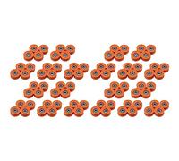 Agwuoetr 80 Pièces Séries 6X30X13mm en Plastique Enduit Scellé Roulements en Acier 606Z U Profond Guide de Rainure Poulie Rail Roulement à Billes Roulement Roue