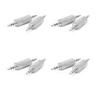 Agwuoetr 8pcs 3,5mm Stereo Male A 3,5mm Male Audio Casque Adaptateur Jack Coupleur Connecteur