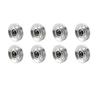 Agwuoetr 8pièces 88Mm Aluminium Ascenseur Roulement de Charge Lourde Poulie Roue Câble Gymnase Universel Équipement de Remise en Forme Partie pour l'escalade Camping Sport