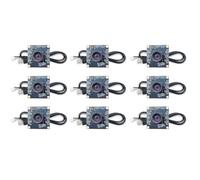 Agwuoetr 9 Modules de Caméra 100 Degrés 1 MP OV9732 1280 X 720, Pilote USB Gratuit, Mise au Point Manuelle avec Câble de 1 Mètre pour XP/7/8/10