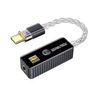 Agwuoetr Adaptateur Audio Double Puce CS43198+CT7601, Amplificateur Portable Professionnel Gris Foncé