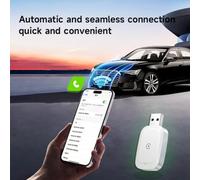 Agwuoetr Adaptateur sans CarPlay Android Auto Mise à Niveau pour Passer de la Version Filaire à sans, Branchement et Utilisation Plug and Play pour CarPlay sans et Android Auto.