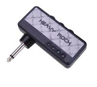 Agwuoetr Amplificateur de Casque pour Guitare Électrique, Effet de Distorsion Rock Classique, Accessoires de Guitare Rechargeables, Gris