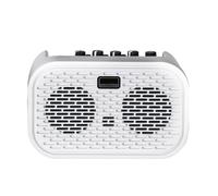 Agwuoetr Amplificateur de Guitare Portable Bluetooth à Distorsion et Retard de 10 W avec Effets, Rechargeable et Mini.