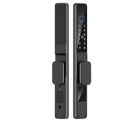 Agwuoetr Application WiFi Tuya Étanche Étanche de Porte en Aluminium Intelligent Double Crochet MORD MORD Mot de Passe Digital de la Porte Coulissante Électronique A